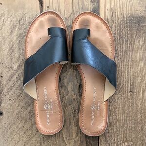 Chinese Laundry Black and Tan Women's Sandals